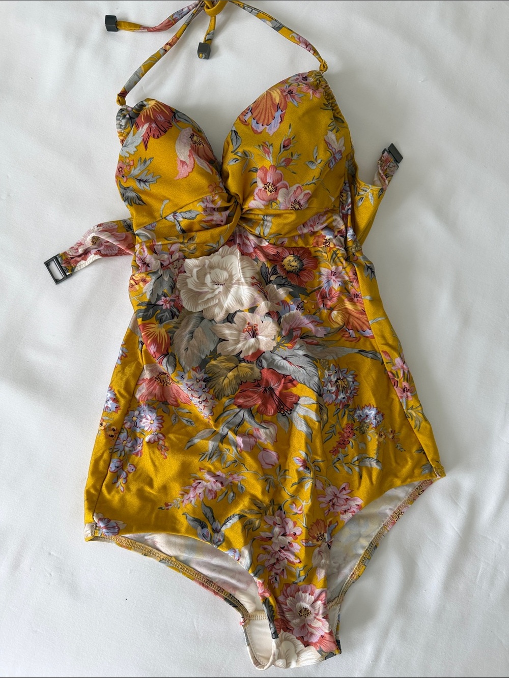 Zimmermann Floral Halter One-Piece Swimsuit US2-4 Lux